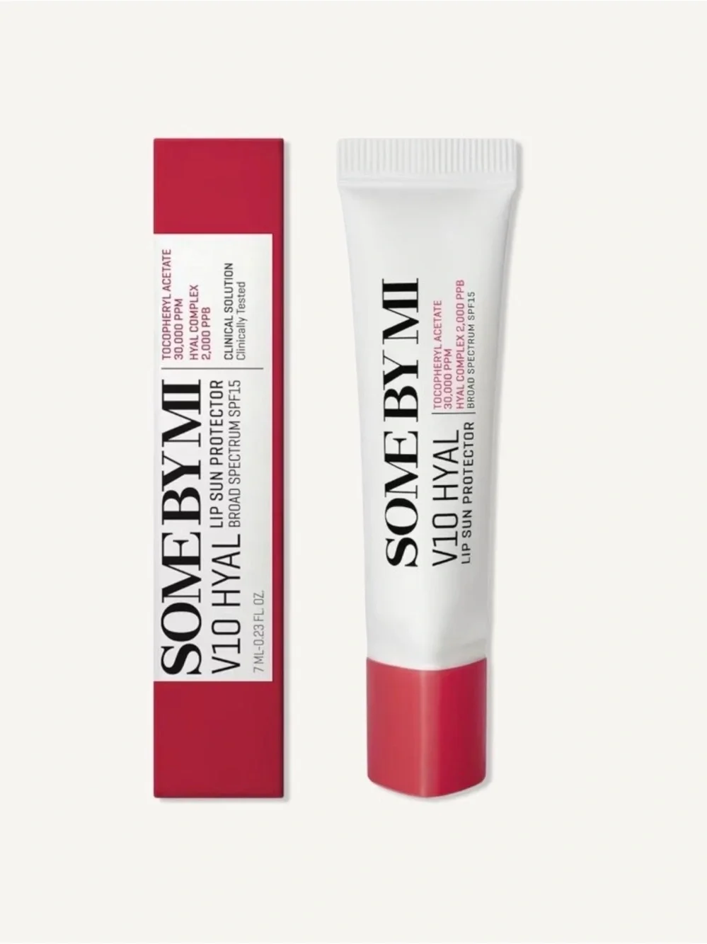 Some By Mi ~ V10 HYAL Lip Sun Protector SPF 15, full Sz 0.23oz, BNIB, exp: 02/28